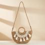 ZWY328 Summer Beach Vacation Ladies Straw Bag Tassel New Circle Handbag Woven Bag Wholesale Eco-friendly Shoulder Crossbody Bag