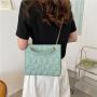 ZR805 Women Bag New Fashion Chain Lattice PU Ladies Leisure High-capacity Handbag Girls Crossbody Handbag Portable Tote Bag