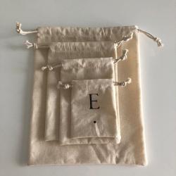 Organic Muslin Cotton/Canvas Drawstring Bag