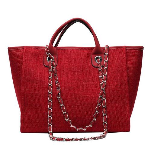 ZWY213 New Wholesale Ladies Chain Bucket Bag Canvas Daily Business Work Travel Tote Bag Simple Fashion Shopping Shoulder Bag