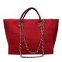 ZWY213 New Wholesale Ladies Chain Bucket Bag Canvas Daily Business Work Travel Tote Bag Simple Fashion Shopping Shoulder Bag
