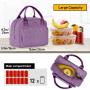 insulated Waterproof reusable portable aluminum cooler bag lunch bag for women lady