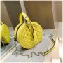 Lady Handbags Leather Sling Bags For Women Chain Round Diamond Check Rivet Women Luxury Bags Manufacturer Designer Women Bags