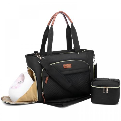 2022 LOVEVOOK Tote 3Pcs Set Work Bag for Breastfeeding Mom with 15" Laptop handbags fashion cooler bags women diaper bags