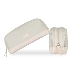 Factory wholesale canvas travel toiletry bag women zipper cosmetic bag canvas makeup bag