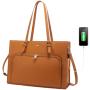 2022 LOVEVOOK new arrival tote bags custom famous designer women hand bags fashion USB 15.6 laptop Briefcase women laptop bags