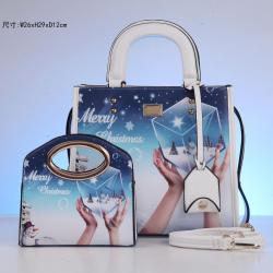 fashion ladies handbag set Personality print female bag Unique Christmas gift girl bag quality hot selling women shoulder bag