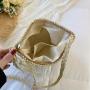 KBW207 2023 New Hollow Tassel Crossbody Straw Bag Summer Holiday Beach Bag Small Satchel Hand-woven Bag