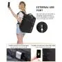 LOVEVOOK Waterproof Luggage Suitcase with Toiletry Bag 40L TSA-Approved Expandable 17 inch Laptop Backpack USB Travel Backpack