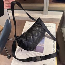 2024 Practical Soft PU Shoulder Bag with Double Strap Simple and Convenient Double Shoulder Strap Messenger Bag