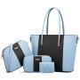 2023 New European And American Fashion Casual Women's Bag Trend Color Matching Four Piece Handbag Large Capacity Shoulder Bag