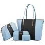 2023 New European And American Fashion Casual Women's Bag Trend Color Matching Four Piece Handbag Large Capacity Shoulder Bag