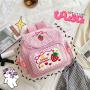 Ins Style Sweet Lady Cute Embroidery Fruit Strawberry Lace Girl Student Backpack
