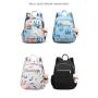 ZR467 New Mother Backpack Portable Travel Nylon Mommy Bag Bottle Diaper Multi-compartment Bottle Diaper Mother And Baby Bag