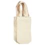 Gelory Wholesale Eco Friendly Cotton Tote Pouches Cotton Canvas Wine Bag Wine Bottle Handle Bags