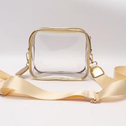Wholesale Hot Sale Travel PVC Toiletry Bag Crossbody Clear Zipper Bag Pouches Transparent Cosmetic Bags Cases