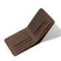 Cowhide Retro Folding Short Men Card Holder Wallet Horse Genuine Leather Carteras Mujer Men'S Wallet Cartera De Hombre