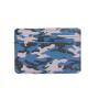 Slim card wallet rfid blocking camo green camouflage-print graphic leather card holder