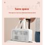 ZF039 Customized PVC Waterproof Cosmetic Bag Tripartite Portable Dustproof Transparent Wash Bag Travel Frosted Storage Bag