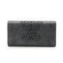 2024 Wholesale Hollow Out PU Money Bag Purse For Women Ladies Long Wallet