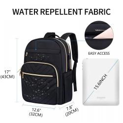Custom Logo Quilting Travel Casual Daypacks Laptop Backpack for Women Work Computer Business Bag with USB Port