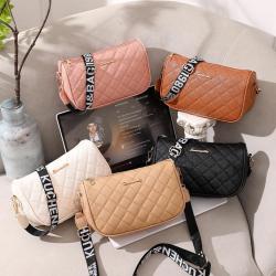 Fashion shoulder bag women 2024 new summer lady  texture messenger bags embroidery armpit bag