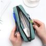 Gelory Linen Pencil Case Simple Large-capacity Small Cute Primary School Pencil Case Junior High School Pencil Bag