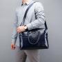 ZWY193 Wholesale Men New Crocodile Print Handbag PU Lightweight Daily Waterproof Briefcase Hot Sale Vintage Laptop Shoulder Bag