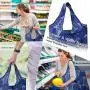 Gelory Machine Washable Durable Groceries Bags Fun Animal Printing Reusable Foldable Grocery Shopping Bags