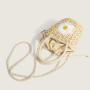2024 Spring And Summer New Women'S Bag Small Daisies Embroidered Straw Handbag Pastoral Wind Bucket Bag Shoulder Crossbody Bag