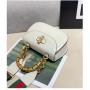 Sac A Main De Lux Pour Femm Luxury Vintage Lady Women'S Saddle Handbags Popular Bamboo Handles Shoulder Crossbody Bags For Women