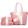 2023 New European And American Fashion Casual Women's Bag Trend Color Matching Four Piece Handbag Large Capacity Shoulder Bag