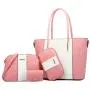 2023 New European And American Fashion Casual Women's Bag Trend Color Matching Four Piece Handbag Large Capacity Shoulder Bag