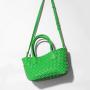 2024 Custom Weave Genuine Leather Tote Bag Handbag For Women Luxury Mini Purse