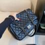 Embroidery Carry On Single Shoulder Bag Large Capacity Rhombus Crossbody Bag Popular Women's Bag