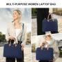LOVEVOOK 2022 Waterproof Canvas Work Bags for women 15.6in Computer briefcase bag large Tote crossbody Bag travel laptop handbag