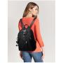 Women's backpack oxford nylon ladies shoulder bag Korean style colorful straps solid color double back schoolbag