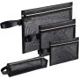 Nylon Pencil Pouches Breathable Travel Cosmetic Cables Chargers Organizer Zipper Mesh Pouch Bag