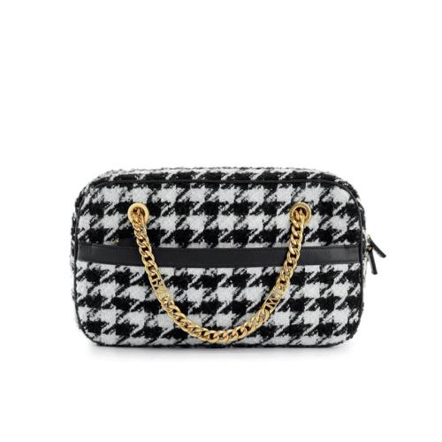 Wholesale  Custom Logo Ladies Pu Leather Metal Chain Elegant Handbags Vintage Cross Body  Women Designer Hand Bag Shoulder Bag
