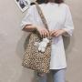 Korean Style Canvas Large Capacity Handbags For Girls Printing Shoulder Bags Students Vintage Fashion Ladies Bags