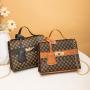Ladies handbag 2024 pu leather printed women shoulder bag mobile phone bag chain leisure fashion crossbody bag