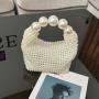 Unique Design Pearl Bag Socialite Handwoven Hollow Beaded Handbag Exquisite Luxurious Comfortable Banquet Women's Wedding Bag