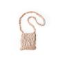 Good Quality Autumn Soft Plush Shoulder Bags Light Pink Mini Lipstick Bag Pleated Smooth Quilted Crossbody Bags For Women