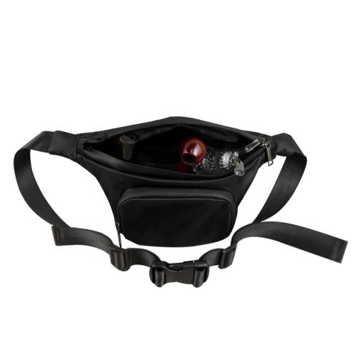 Dog Test Polyester accessories carbon lined odor proof waist bag smell proof cross body bag