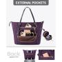 LOVEVOOK Dropshipping Multifunctional Quilted Shoulder Mummy Bag with Pacifier Holder Changing Pad trendy Large Diaper Tote Bag