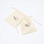 Eco Custom Logo Natural Cotton Dust Pouches Promotion Cotton Drawstring Gift Packaging Bag
