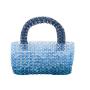 Custom resin beads Hand Woven Dinner Bag 2024 New Fashion Beaded Bag Transparent Acrylic Handbag