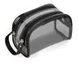 Custom Logo PVC Transparent Cosmetic Organizer Bag Clear Travel Toiletry Makeup Pouch Bags With Double Zipper