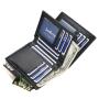 OEM028 Men Wallets Leather Double Zipper Card Holder Short Male Purse Coin Pocket Vintage Brand High Quality Men Purse