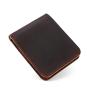 Crazy Horse Genuine Leather Luxury Purse Casual Wallets Vintage Slim Wallet custom leather wallet for men credit card holder bag